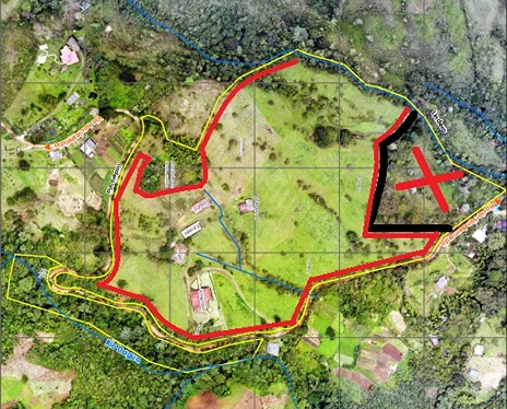 Mapa de la finca